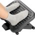 HUANUO Adjustable Under Desk Footrest, Foot Rest for Under Desk at Work with Massage, Foot Stool Under Desk with 3 Height Position & 30 Degree Tilt Angle Adjustment for Home, Office